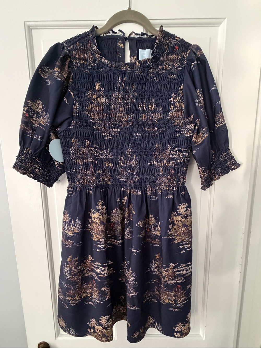 NWT Hill House Vivi Dress Medium Equestrian Toile